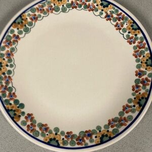 Polish Pottery with Colorful Borde